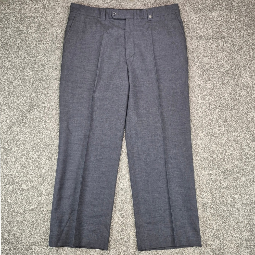 Vintage Versace V2 Classic Dress Pants Mens 38x27 Gray Wool Made in Italy